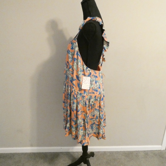 Free People Women's Mini Dress Orange Combo - Picture 7 of 8